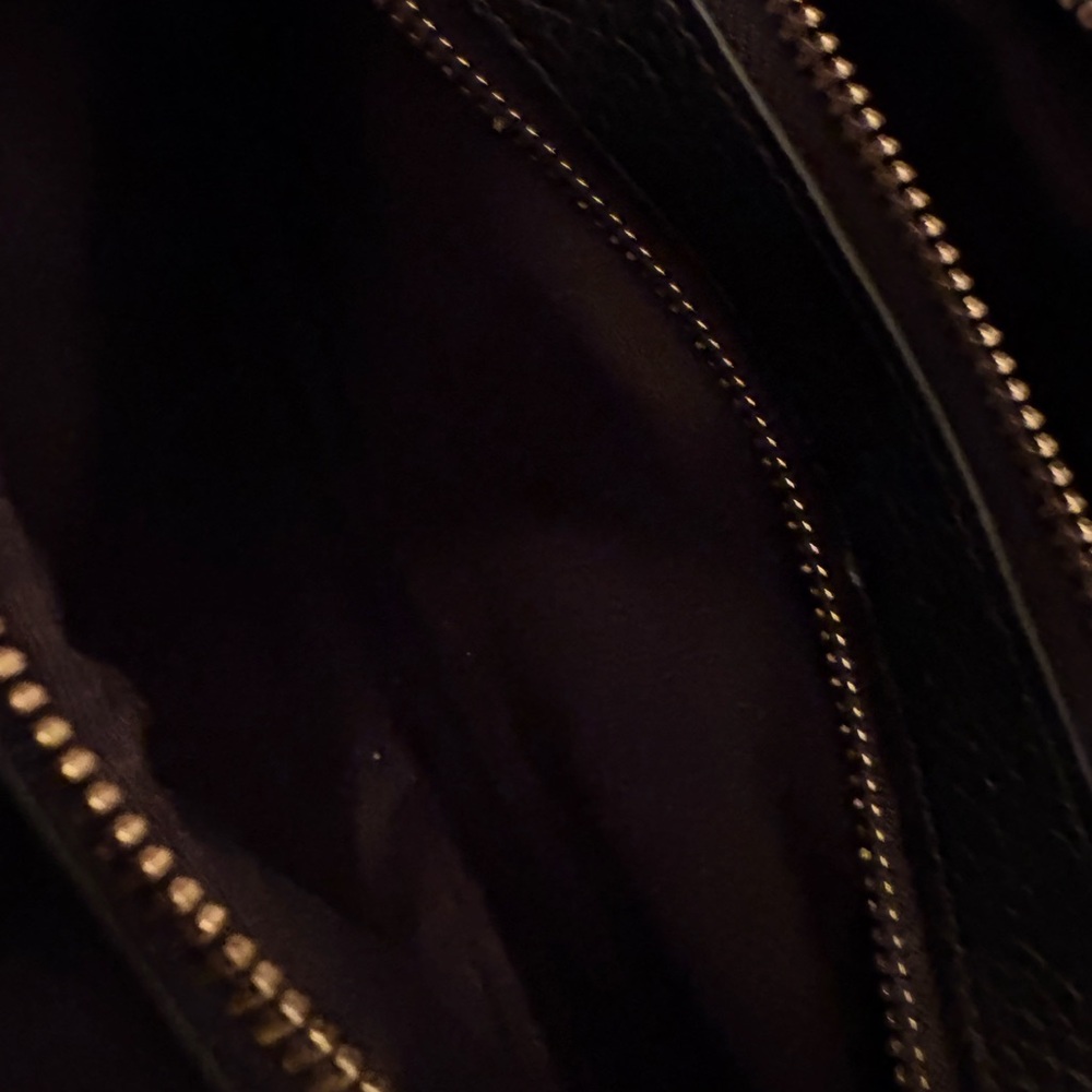 Coach Black Crossbody Bag camera bag with Gold Accents - Picture 3 of 9